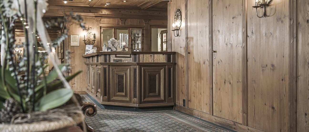 Ankommen im Hotel Theresa im Zillertal, Rezeption Ankommen im Hotel Theresa im Zillertal, Rezeption