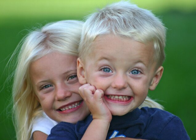 Children are laughing at Hotel Theresa in Zillertal