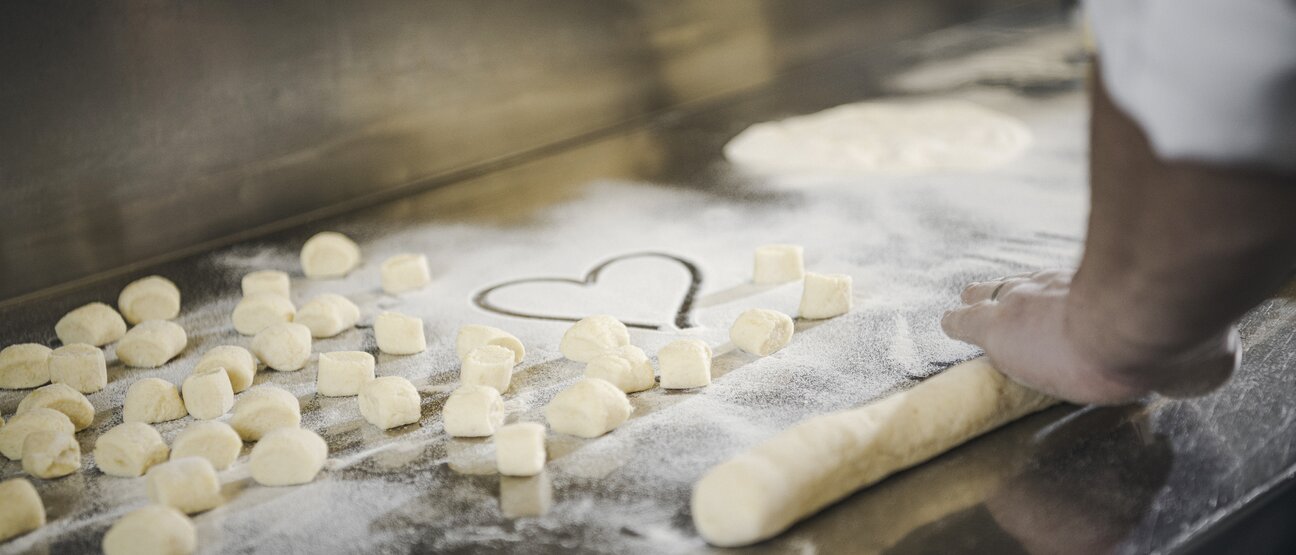 Man sieht Gnocchi im Hotel Theresa im Zillertal