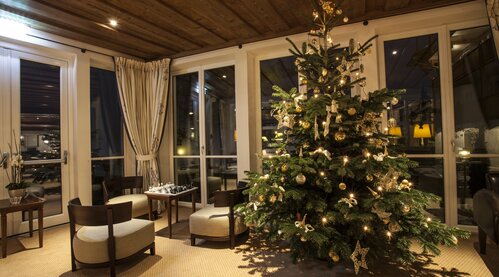 Weihnachten in Tirol Christbaum im Hotel Theresa im Zillertal