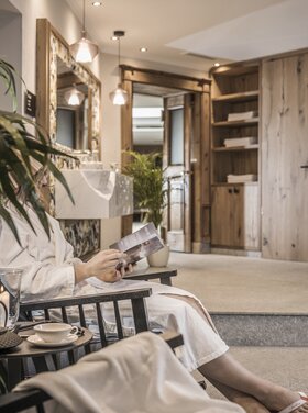 Guests can relax in the sauna in the Zillertal at Hotel Theresa Zillertal