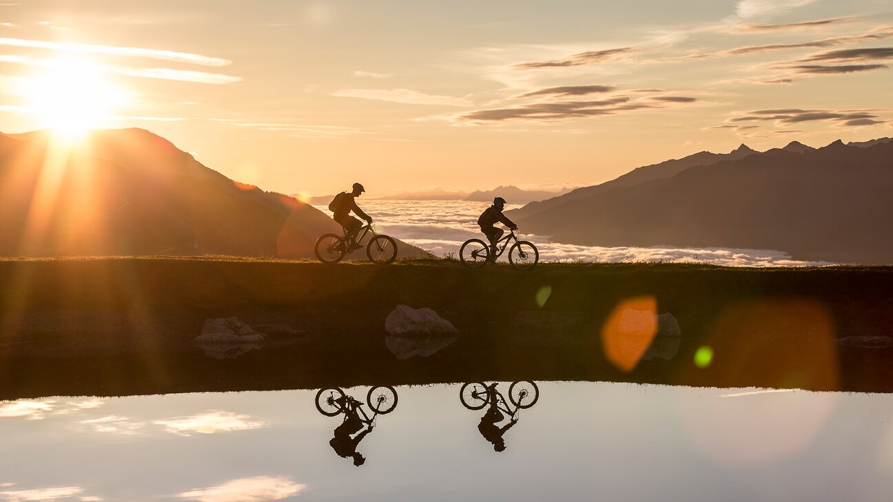 Biken Sonnenaufgang Zillertalarena Theresa im Zillertal