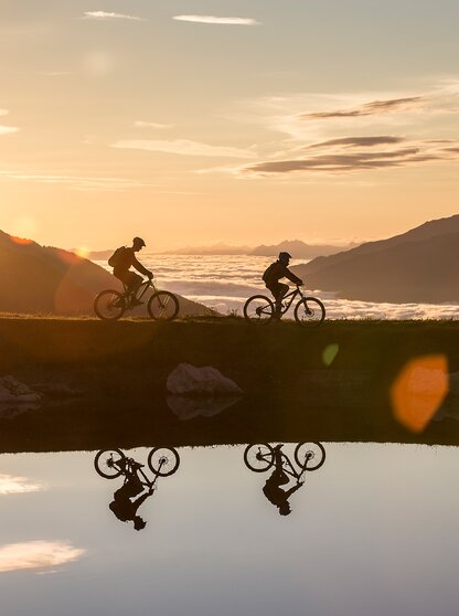 Biken Sonnenaufgang Zillertalarena Theresa im Zillertal