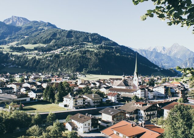 Ortsaufnahme Zell am Ziller Sommer Hotel Theresa im Zillertal